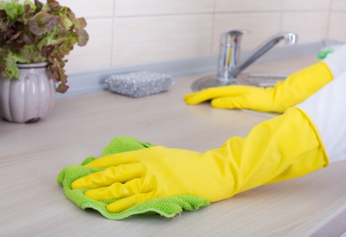 Professional window cleaning for a bright exterior