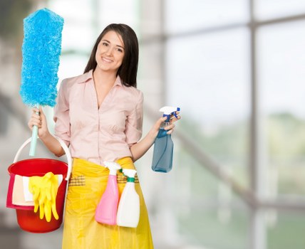 Office space maintained through regular cleaning
