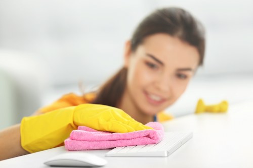 Deep cleaning service for kitchen and bathroom spaces