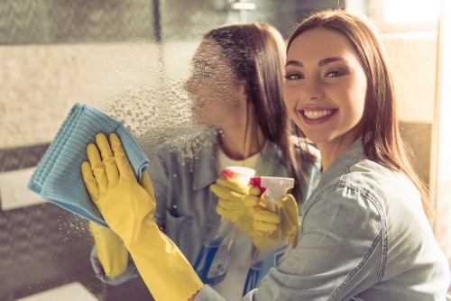 Purified water window cleaning for higher windows