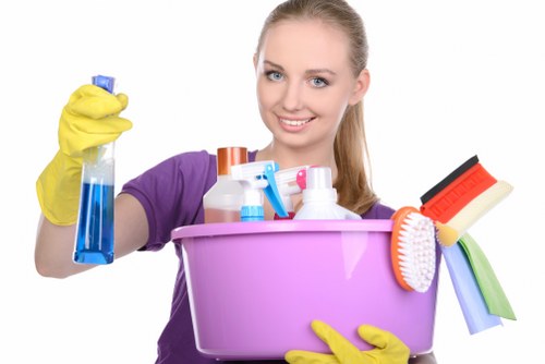 Bathroom deep cleaning with detailed scrubbing