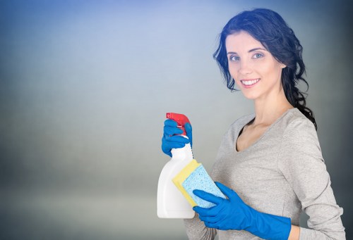 One off cleaning preparation in a living room setting